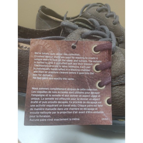 DR. MARTENS 3 Hole Reggie AW004 PC11J Men's Size 11 Brown Suede Leather - Picture 11 of 16
